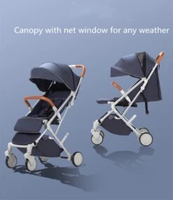 WOOSH New Buggy - Zwart - One Hand Folding - 3 Slaapstanden - Wandelwagen Tot 25 Kg - Regenhoes - Bekerhouder - Muggennet -Babyproducten Verkoop 1042x1200 3