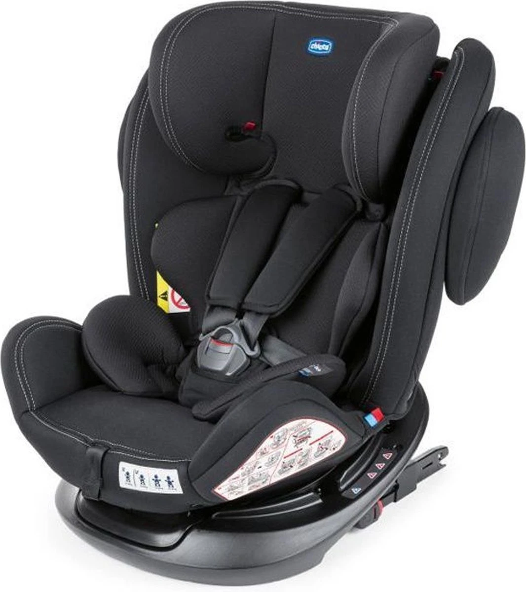 Chicco Autostoel Unico PLUS - Groep 0 1 2 3 - Isofix Bevestiging -Verstelbare Hoofdsteun - Zwart 3 Chicco Autostoel Unico PLUS - Groep 0 1 2 3 - Isofix Bevestiging -Verstelbare Hoofdsteun - Zwart