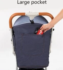 WOOSH New Buggy - Zwart - One Hand Folding - 3 Slaapstanden - Wandelwagen Tot 25 Kg - Regenhoes - Bekerhouder - Muggennet -Babyproducten Verkoop 1071x1200 1