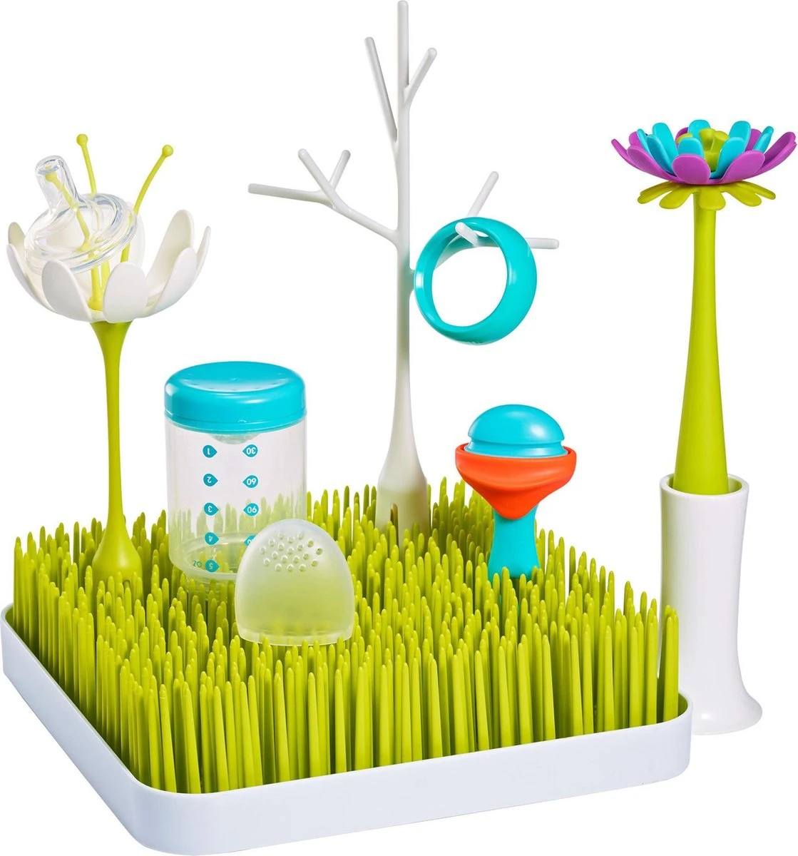 BOON Bundle Starterspakket Onderhoud Babyvoedingsartikelen - Flessenrek Met Accessoires 3 BOON Bundle Starterspakket Onderhoud Babyvoedingsartikelen - Flessenrek Met Accessoires