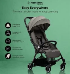 Hamilton By Yoop X1 Plus Buggy – Nieuw, Hoger, Uitgebreider 2023 Model – Premium Stroller Met One Hand Folding Technologie – Grijs – Lichte, Verstelbare En Wendbare Kinderwagen Met Vele Gemakken -Babyproducten Verkoop 1140x1200 2