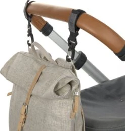 LÄSSIG Luiertas Rolltop Backpack Rugzak Incl Verschoningsmatje Choco Mélange Limited Edition -Babyproducten Verkoop 1145x1200