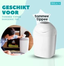 Zigla – 6x Luieremmer Navulling – Navulcassette - Geschikt Voor Tommee Tippee Sangenic Tec -Babyproducten Verkoop 1152x1200 1