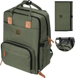 Brisby Slijtvaste Luiertas – Verzorgingstas – Met Buggymontage - Groen