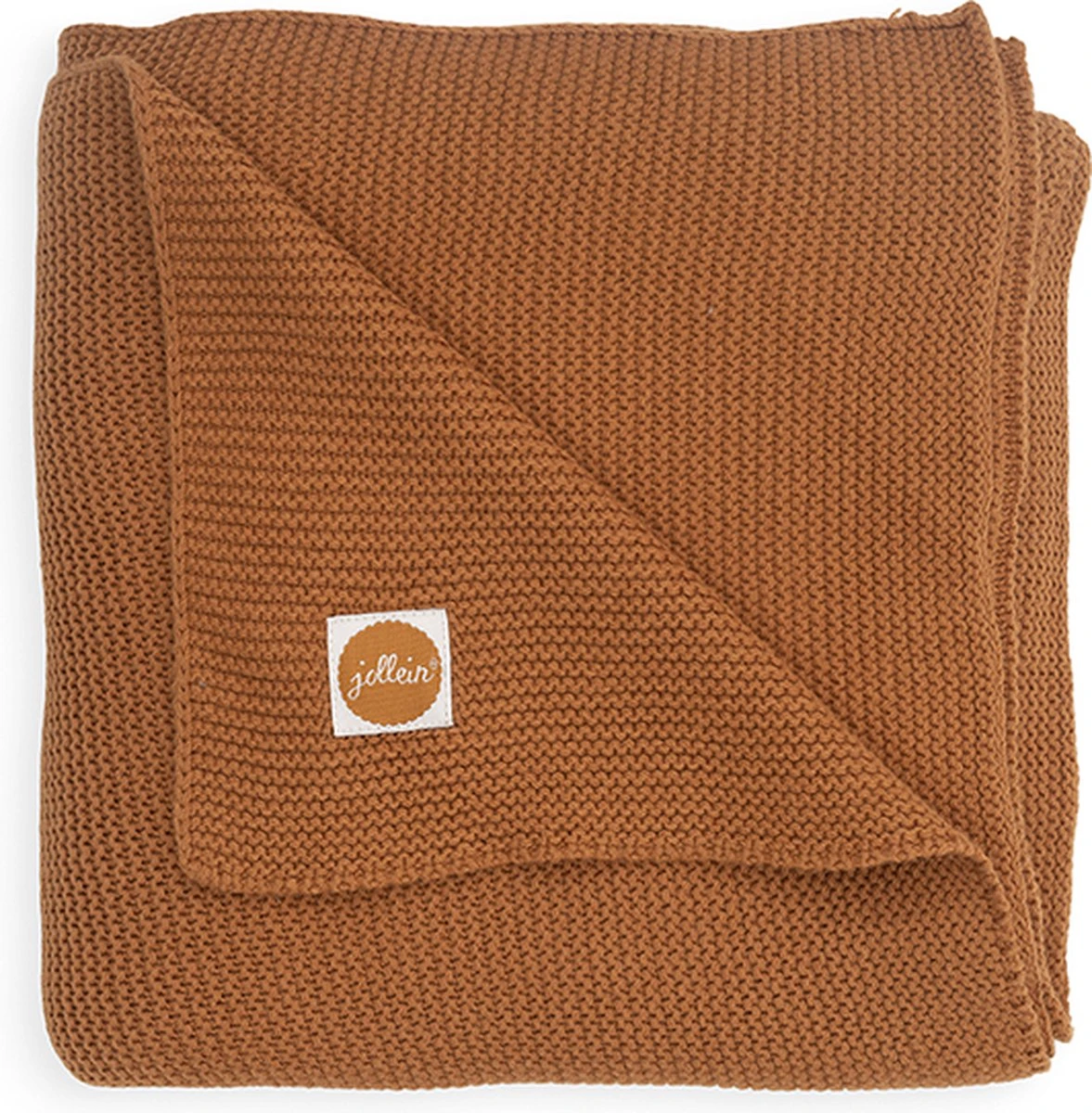 Jollein Baby Deken Ledikant 100x150cm Basic Knit - Caramel 2 Jollein Baby Deken Ledikant 100x150cm Basic Knit - Caramel