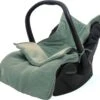 Jollein Voetenzak Voor Autostoel & Kinderwagen - Basic Knit - Forest Green -Babyproducten Verkoop 1200x1110 1