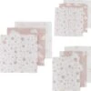 Meyco Clouds/Dots/Feathers Starterset - 9-pack - Hydrofiel - Pink -Babyproducten Verkoop 1200x1172