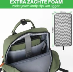 Brisby Slijtvaste Luiertas – Verzorgingstas – Met Buggymontage - Groen -Babyproducten Verkoop 1200x1179 3