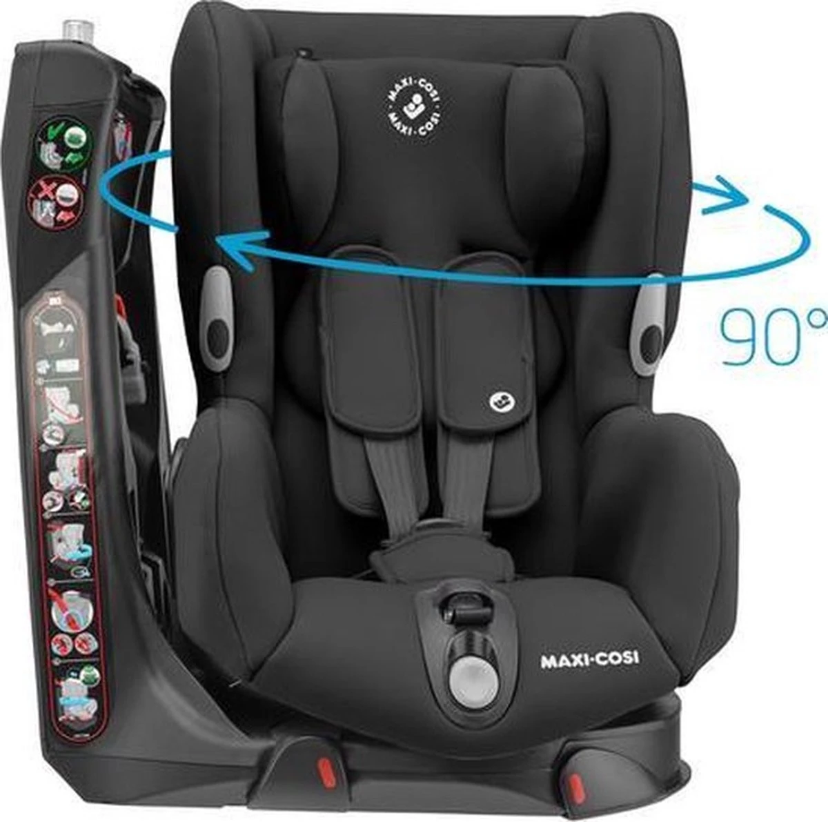 Maxi-Cosi Axiss Autostoeltje - 90° Draaibaar - Authentic Black 16 Maxi-Cosi Axiss Autostoeltje - 90° Draaibaar - Authentic Black - Afbeelding 14