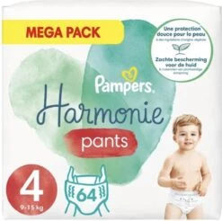 Pampers® Pampers - Harmonie Pants - Maat 4 - Megapack - 64 Luierbroekjes -Babyproducten Verkoop 1200x1196
