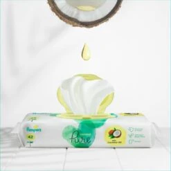 Pampers® Pampers Pure Coconut Babydoekjes - 18pakjes Van 42 Doekjes =756 Babydoekjes -Babyproducten Verkoop 1200x1198 2