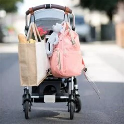 Jinius ® - Boodschappen Haak - Kinderwagen Tassenhaakjes - Haakjes Voor Tassen - Buggy Haakjes - Bruin - Set Van 2 -Babyproducten Verkoop 1200x1200 267