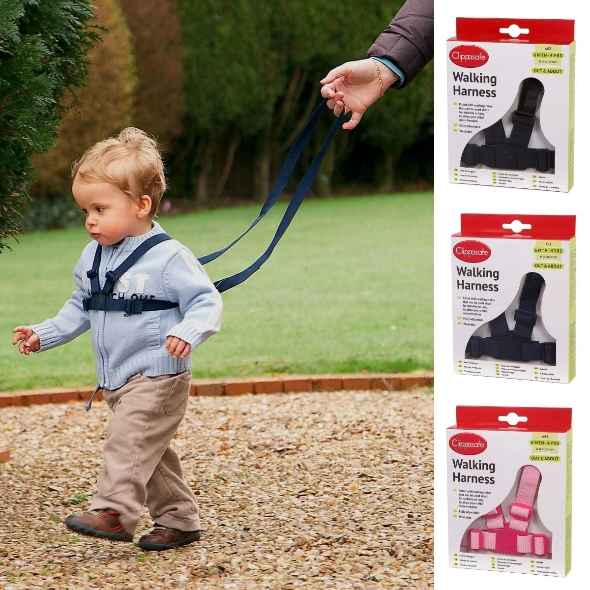 Looptuigje Voor Kinderen - Kindertuigje Met Looplijn - Tuigje Kind - Blauw 4 Looptuigje Voor Kinderen - Kindertuigje Met Looplijn - Tuigje Kind - Blauw - Afbeelding 2