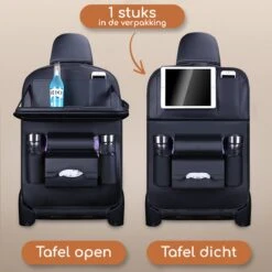 Bablue Autostoel Organizer - Zwart - 1 Stuks - Stevig PU Leer - Met Uitklapbare Tafel - Auto Organizer - Auto Accessories Interieur - Autostoel Organizer Tablet Houder - Autostoel Beschermer -Babyproducten Verkoop 1200x1200 296