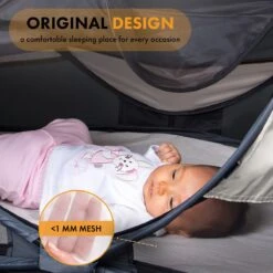 Deryan Shane Luxe 2023 Campingbedje - Baby Tent - Anti-UV 50+ - Peuterbed - Silver -Babyproducten Verkoop 1200x1200 298