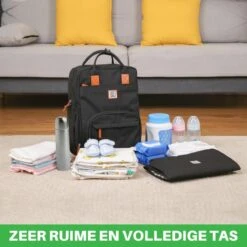 Brisby Slijtvaste Luiertas – Verzorgingstas – Met Buggymontage - Zwart -Babyproducten Verkoop 1200x1200 317