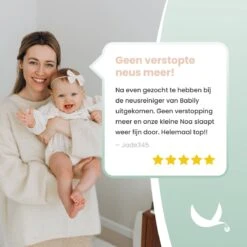 Babily® - Elektrische Neusreiniger Voor Baby's - 0 T/m 6 Jaar - Neuszuiger - Neuspeer - Snoetenpoetser - Toetenveger - Aspirator - Incl. 5 Zuigkrachtstanden En 3 Kalmerende Melodieën -Babyproducten Verkoop 1200x1200 62