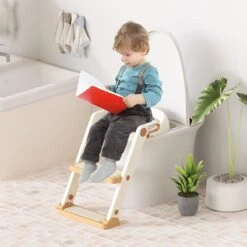 XIORI-SEMS - WC Verkleiner Met Trapje - Toiletverkleiner - Wit Met Goud - Toilettrainer - 2 Tot 7 Jaar - Met Beloningssysteem -Babyproducten Verkoop 1200x1200 69