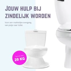 Casteleyn - Plaspotje - WC Potje - Toilet Trainer - Kinder Toilet - Met Geluid - Tot 21KG - Wit -Babyproducten Verkoop 1200x1200 90