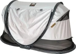 Deryan Shane Luxe 2023 Campingbedje - Baby Tent - Anti-UV 50+ - Peuterbed - Silver -Babyproducten Verkoop 1200x863