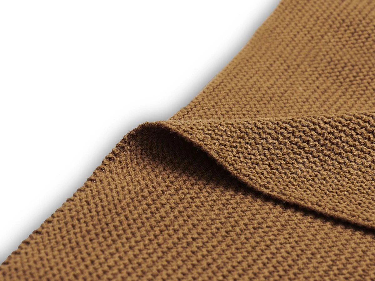 Jollein Baby Deken Ledikant 100x150cm Basic Knit - Caramel 4 Jollein Baby Deken Ledikant 100x150cm Basic Knit - Caramel - Afbeelding 3