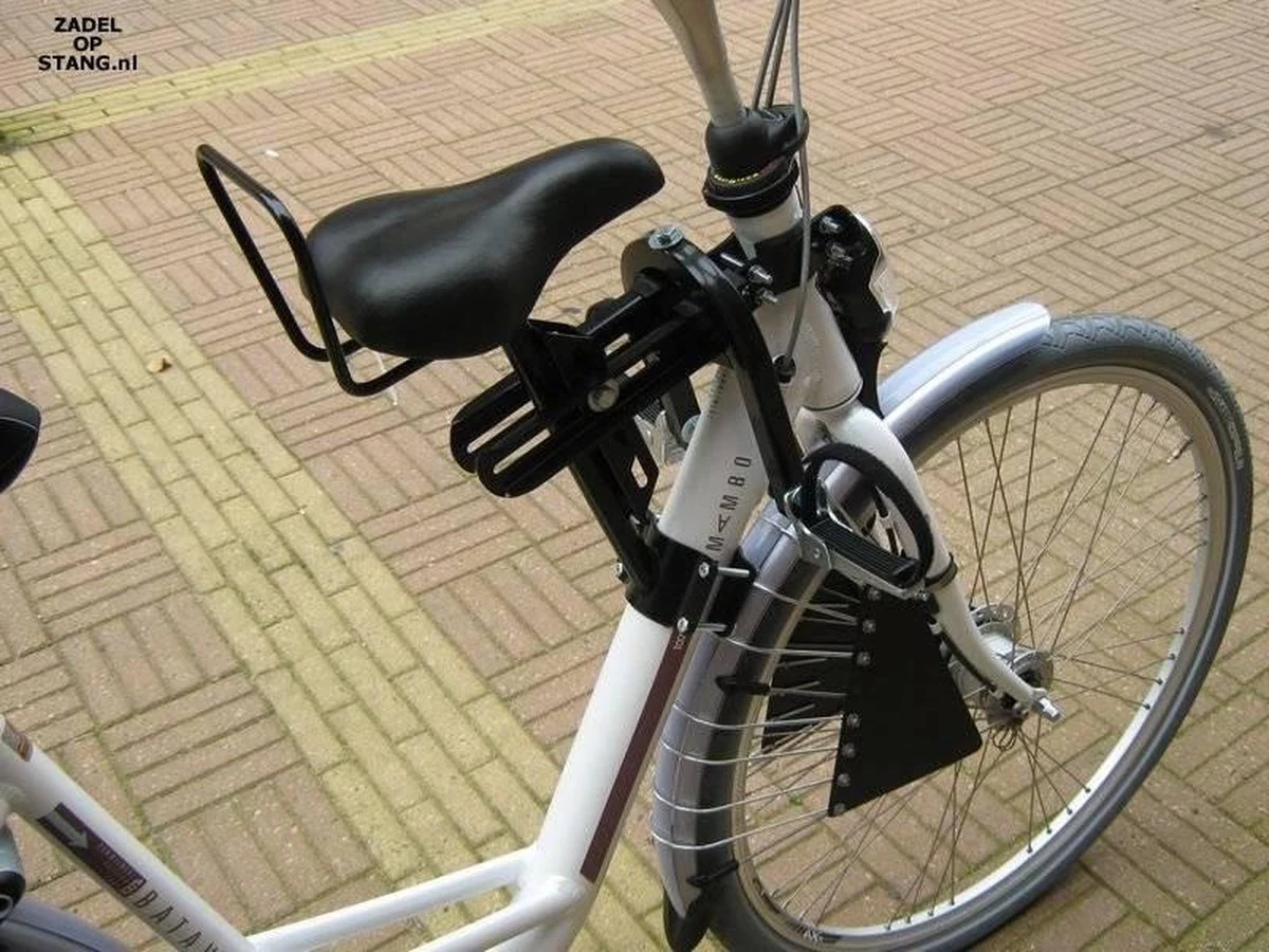 Zadel Op Stang Model 4 Kinderzitje Voor Damesfiets Met Enkele Oversized Onderbuis - Nooit Meer Zwaar Sturen 5 Zadel Op Stang Model 4 Kinderzitje Voor Damesfiets Met Enkele Oversized Onderbuis - Nooit Meer Zwaar Sturen - Afbeelding 3