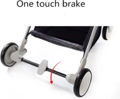 WOOSH New Buggy - Zwart - One Hand Folding - 3 Slaapstanden - Wandelwagen Tot 25 Kg - Regenhoes - Bekerhouder - Muggennet -Babyproducten Verkoop 1200x990