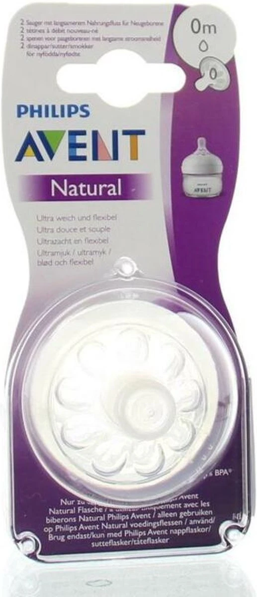 Philips Avent SCF040/27 Natural Speen - 0m - 2stuks 10 Philips Avent SCF040/27 Natural Speen - 0m - 2stuks - Afbeelding 9
