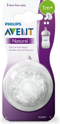 Philips AVENT Natural Speen - 1M+ - Langzame Toevoer - 2 Stuks -Babyproducten Verkoop 585x1200