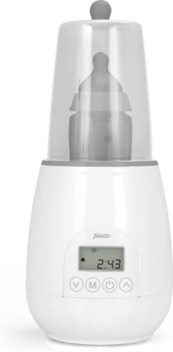 Alecto BW-700 - Snelle Digitale Flessenwarmer 500W Voor Opwarmen, Steriliseren En Ontdooien - Inclusief Stoomkap - Bediening Via Display - Wit -Babyproducten Verkoop 590x1200 1