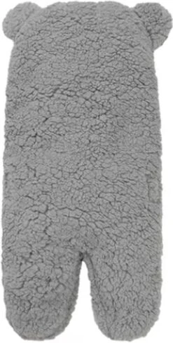 BonBini´s Teddy Bear Wikkeldeken Newborn - Zachte Donkergrijze Teddy Beer Inbakerdoek Newborn Baby - 0-3 Maanden - Donkergrijs 58cm -Babyproducten Verkoop 608x1200
