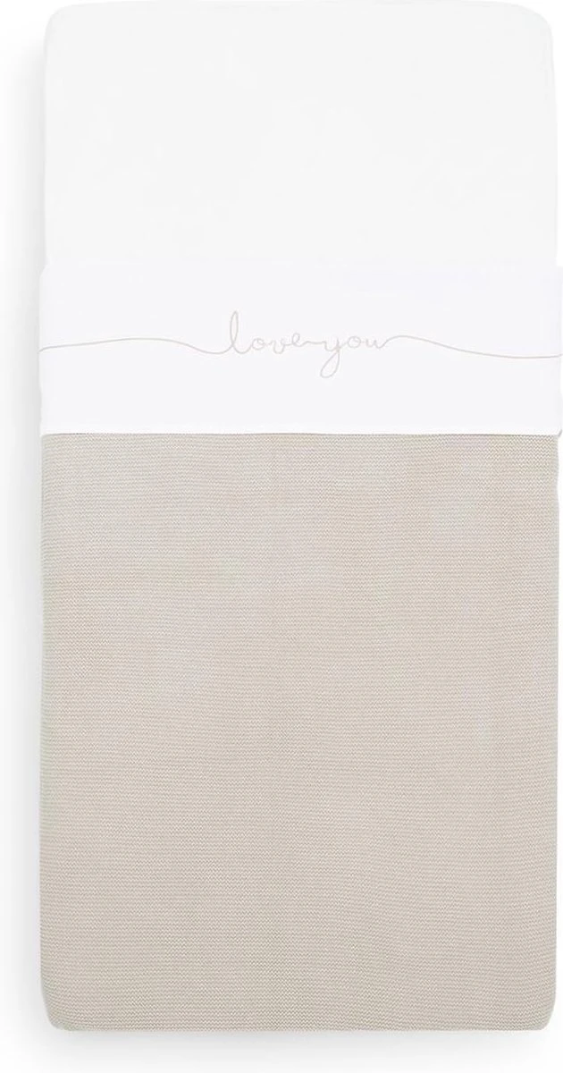 Jollein Baby Laken Wieg 75x100cm Love You - Nougat 16 Jollein Baby Laken Wieg 75x100cm Love You - Nougat - Afbeelding 14