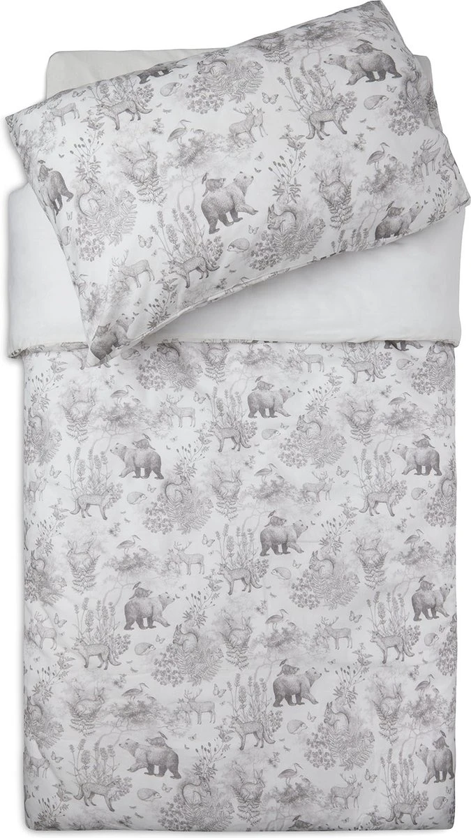 Jollein Baby Dekbedovertrek Met Sloop 100x135/140cm Pimpelmees - Forest Animals 4 Jollein Baby Dekbedovertrek Met Sloop 100x135/140cm Pimpelmees - Forest Animals - Afbeelding 2