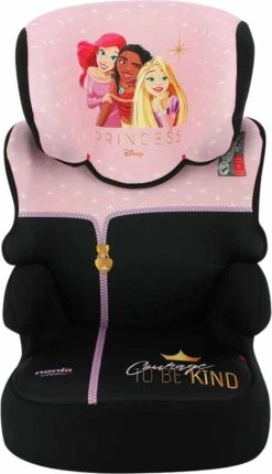 Disney - Autostoel Befix - Goed Getest ANWB - Groep 2/3 - Van 15 Tot 36 KG - Nieuwste Disney PRINSES Design - Zwart, Roze -Babyproducten Verkoop 690x1200