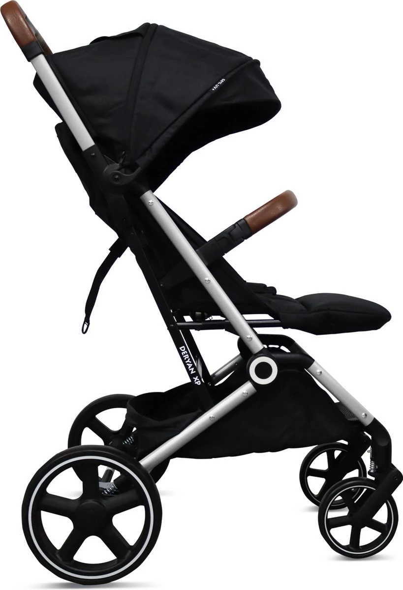 Deryan Luxe XP Buggy XL - Compact Lichtgewicht - Zwart - Aluminium Frame 3 Deryan Luxe XP Buggy XL - Compact Lichtgewicht - Zwart - Aluminium Frame