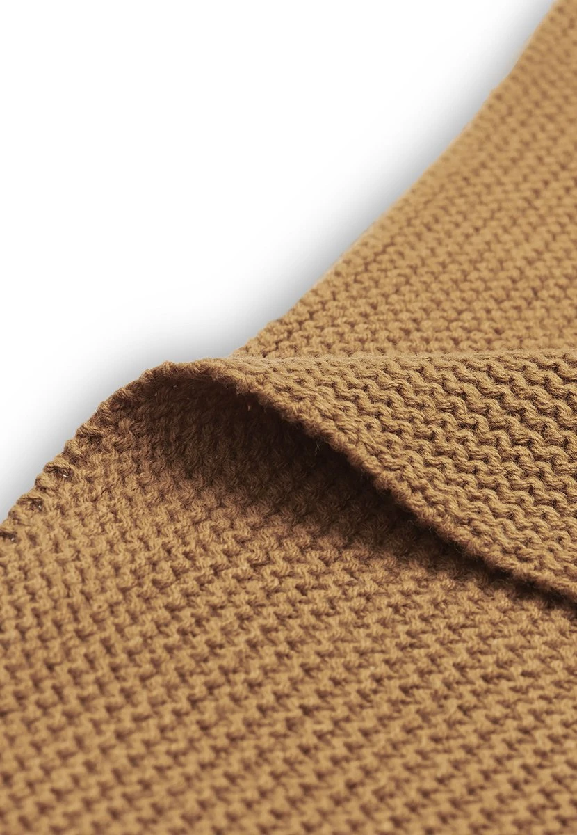 Jollein Baby Deken Ledikant 100x150cm Basic Knit - Caramel 9 Jollein Baby Deken Ledikant 100x150cm Basic Knit - Caramel - Afbeelding 8
