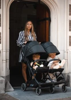Deryan Luxe Rolo X2 Dubbele Buggy - Duo Buggy - Zwart -Babyproducten Verkoop 853x1200