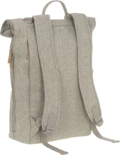 LÄSSIG Luiertas Rolltop Backpack Rugzak Incl Verschoningsmatje Choco Mélange Limited Edition -Babyproducten Verkoop 933x1200 3