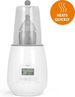 Alecto BW-700 - Snelle Digitale Flessenwarmer 500W Voor Opwarmen, Steriliseren En Ontdooien - Inclusief Stoomkap - Bediening Via Display - Wit -Babyproducten Verkoop 935x1200
